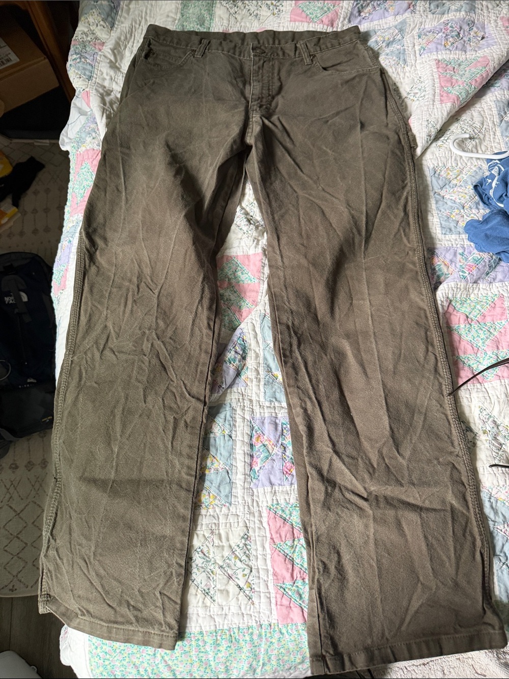 Dickies Straight-Leg Chinos in Olive